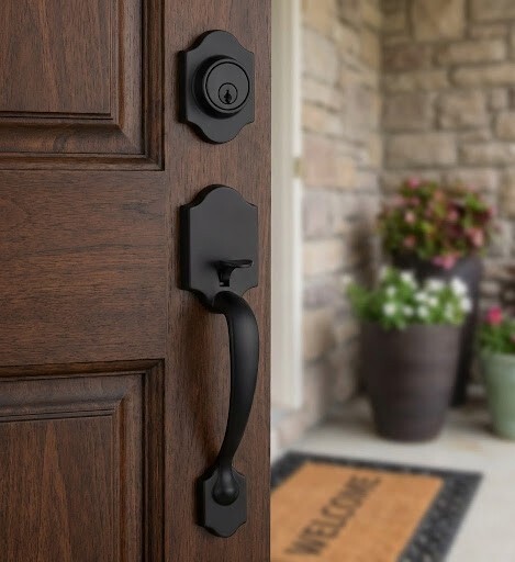 elegant door handle set entry